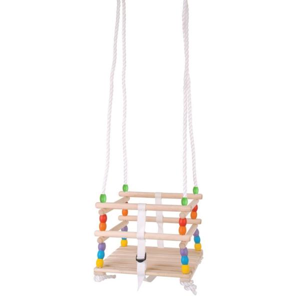 Bigjigs Toys Drevená korálková hojdačka