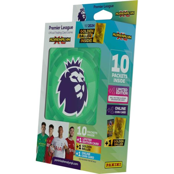 PREMIER LEAGUE 2023/2024 – ADRENALYN – plechová krabička (hranatá)