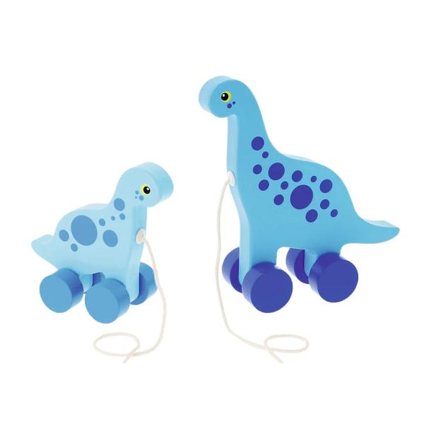 Trefl Dřevěná tahací hračka Dinosaurus Sauropod