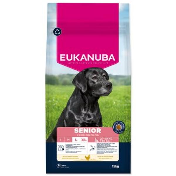 Krmivo EUKANUBA Senior Large bohaté na čerstvé kuře 15 kg