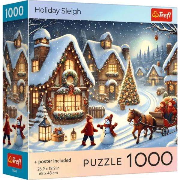 Trefl Puzzle 1000 USA Collection: Sviatočné sane