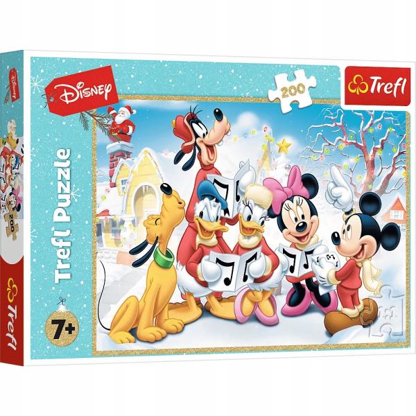 Trefl Puzzle Mickey Mouse 200 dielikov, Vianoce