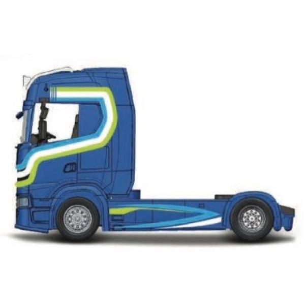Bburago 1:43 Haulers Custom Cabs Scania 770S Azul