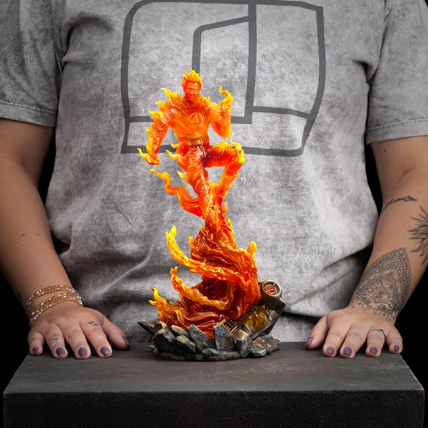 Iron Studios Fantastic Four - Human Torch Art Scale 1/10 (obrázek 4)