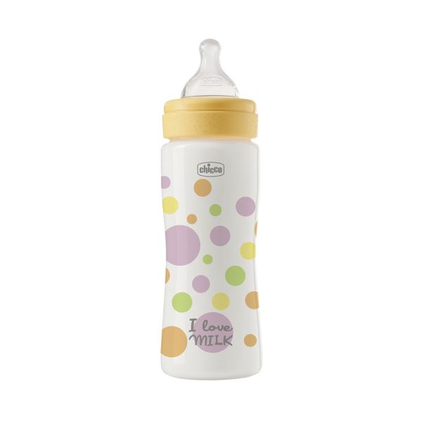 CHICCO Fľaša dojčenská Perfect Easy 330 ml fast silikón chlapec 4m+