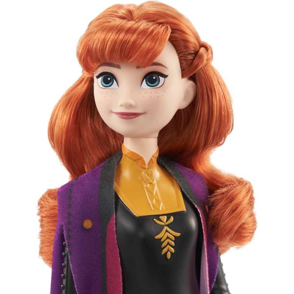 Mattel Disney 25HLW46 Ledové království Panenka Anna v černo-oranžových šatech (obrázek 3)