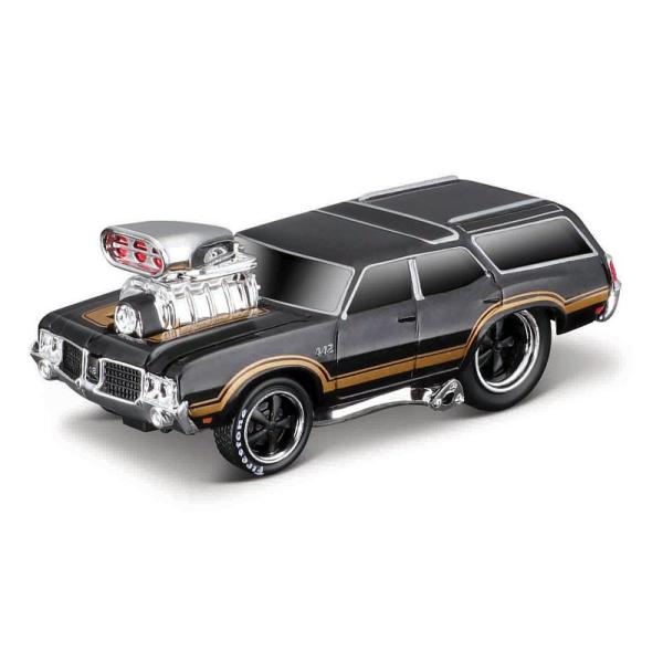 Maisto - Svalové prepravy - 1966 Chevrolet C60 Flatbed 1970 Oldsmobile Vista Cruiser, 1:6 (obrázek 3)