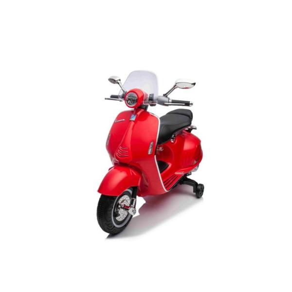 Elektrická motorka Vespa 946 i se zpětným chodem, červené, s pomocnými koly (obrázek 5)