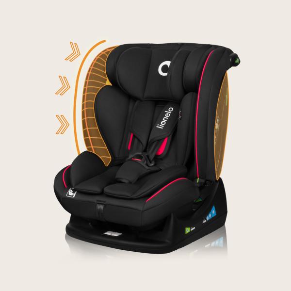Lionelo Autosedačka Aart i-Size (40-150 cm) Black Carbon Red (obrázek 5)