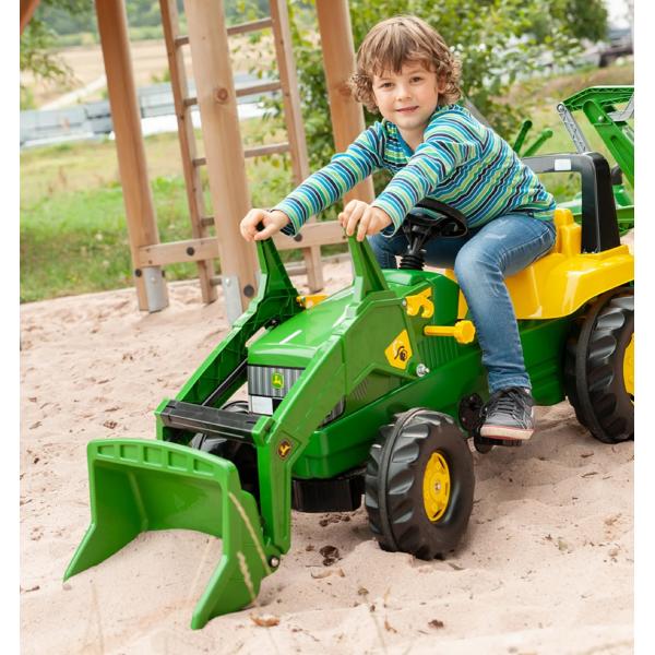 Rollytoys Šlapací traktor Rolly Junior John Deere s bagrem a nakladačem (obrázek 3)
