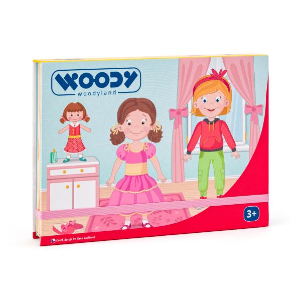 Woody Krabička s magnetickými tvary – Módní salón