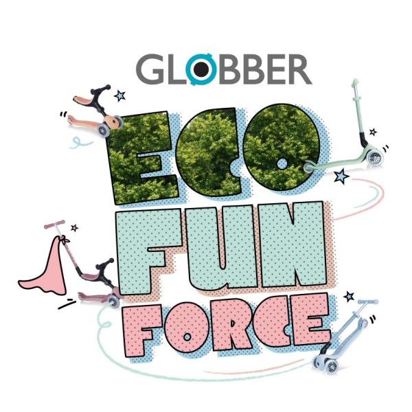 Globber koloběžka Junior Foldable lights Ecologic - Pistachio (obrázek 8)