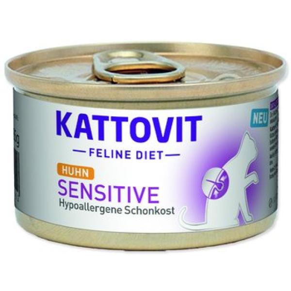 Konzerva Kattovit Sensitive kuře 85g