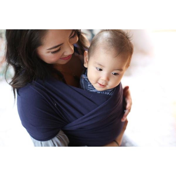 Nosič dětí / šátek Boba Wrap - Navy Blue (obrázek 10)