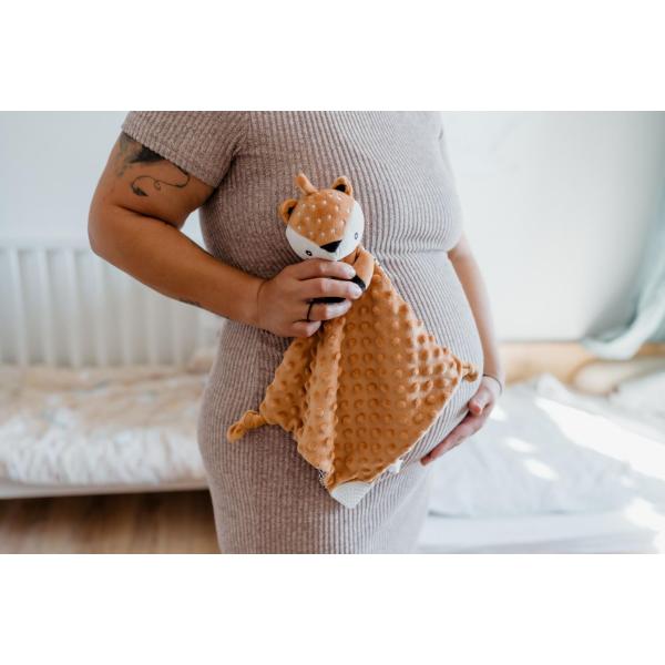 Srnka babyted, uspávač kousátko, chrastítko plyš 25x25cm