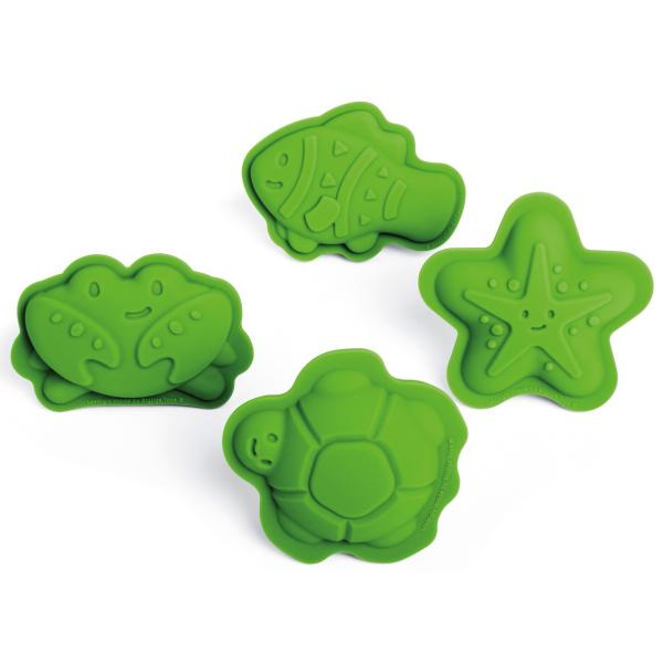 Bigjigs Toys Silikonové formičky zeleně Meadow (obrázek 4)