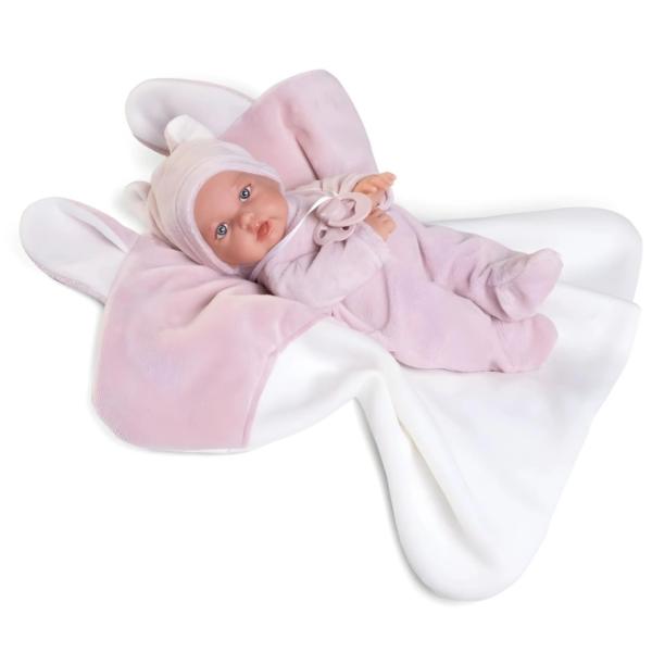 Antonio Juan 12439 PETIT – realistická panenka s měkkým látkovým tělem – 27 cm