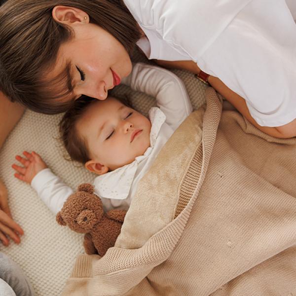 BABYONO Deka z přírodní bavlny 75 × 100 cm light beige 0m+ (obrázek 6)
