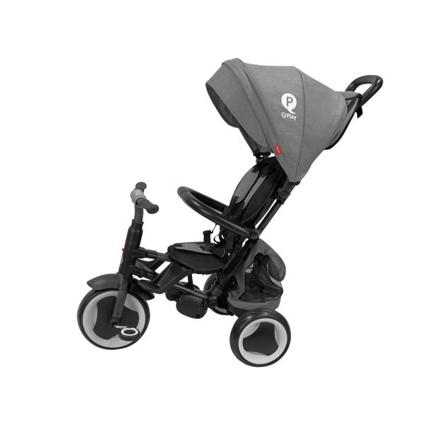 QPLAY Trojkolka Rito eva plus Grey, věk 10-72 měsíců (obrázek 4)