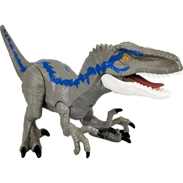 Dinosauro Velociraptor 27 cm con luce e suono