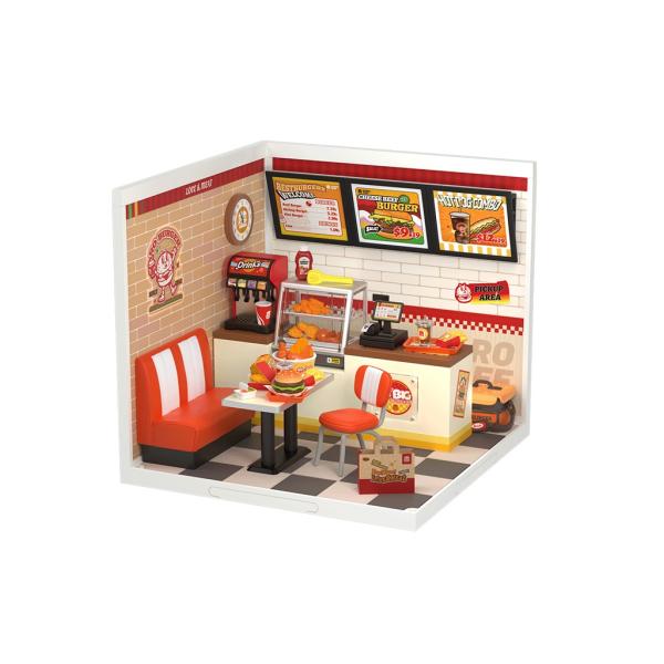 RoboTime Miniatura domečku Restaurace Mňam, mňam burger