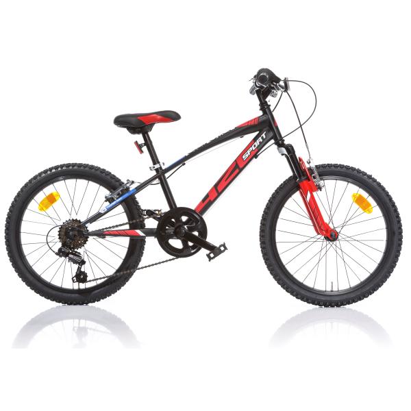 Dino Bikes Bicicletta Bambino 20 Pollici Nero E Rosso-image