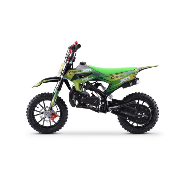 Benzínová motorka pro děti Beneo Motors CROSS XM zelená - 50cm3 (obrázek 6)