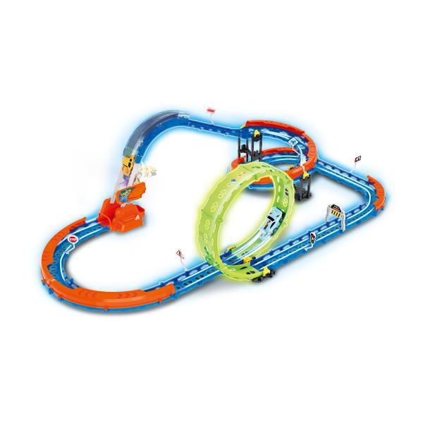 Dráha so svietiacim autíčkom 88x27x48 cm