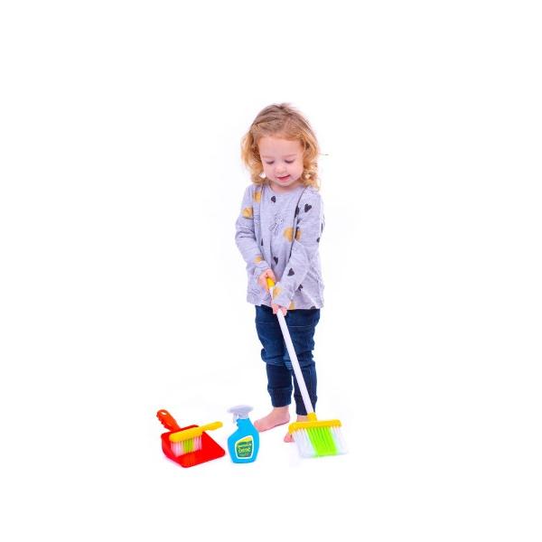 Úklidová souprava/uklízečka s doplňky, plast 5ks
