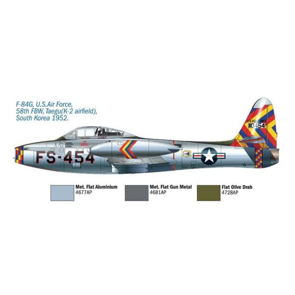 Model Kit letadlo 1321 - F/84G THUNDERJET(1:72) (obrázek 5)