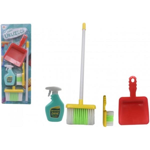 Úklidová souprava/uklízečka s doplňky, plast 5ks