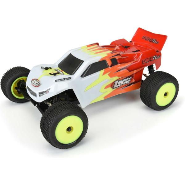 Pro-Line kolo 1:18, pneu Hole Shot, disk H8 žlutý (2) (Losi Mini-T) (obrázek 5)