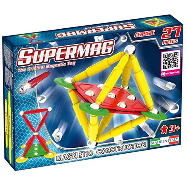 SUPERMAG magnetická stavebnice Classic primary 27ks