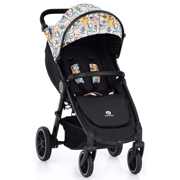 PETITE&MARS Kočík Street+ RWS Black + Strieška Limited 100 Faces