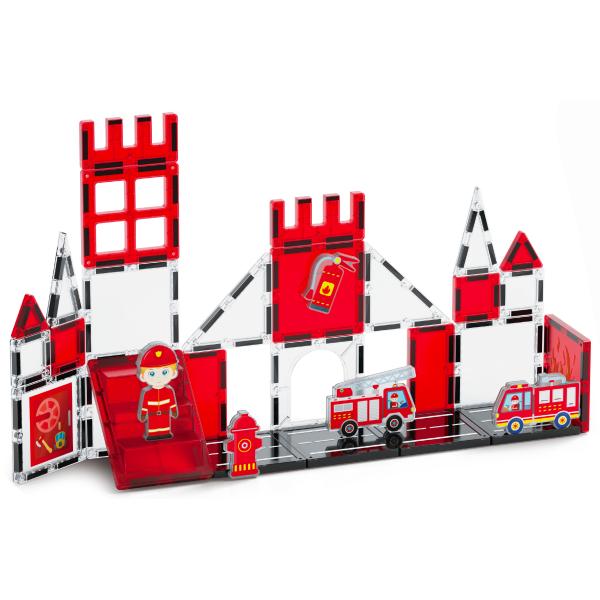 Magnetická stavebnice – Hasiči 32 ks