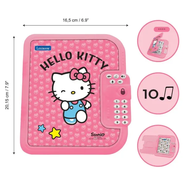Elektronický zápisník Secret Safe - Hello Kitty (obrázek 3)