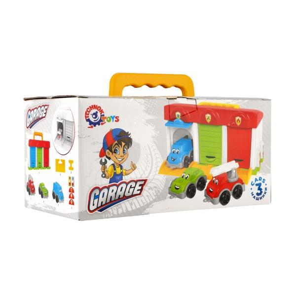 Garáž s autíčky 3ks + doplňky (obrázek 3)