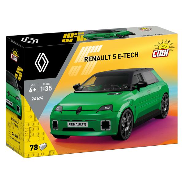 Cobi Renault 5 e-tech 1:35 Zelená