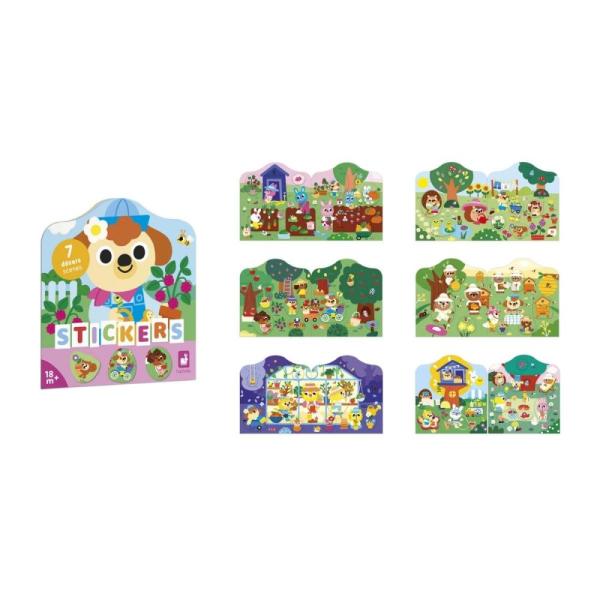 Janod Stickers Samolepky Zahrada 7 předloh (obrázek 3)