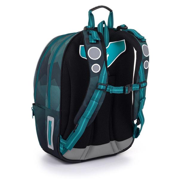 Zelenomodrá školní taška Topgal KIMI 25020