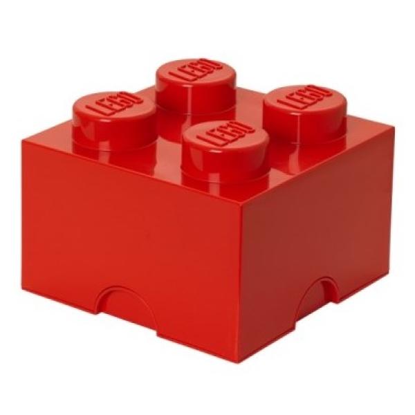 LEGO® úložný box 4 - červená 250 x 250 x 180 mm