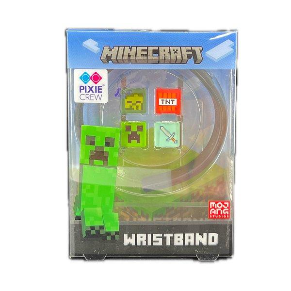 PIXIE CREW & MINECRAFT Nastavitelný náramek, černá, 4 multipixely