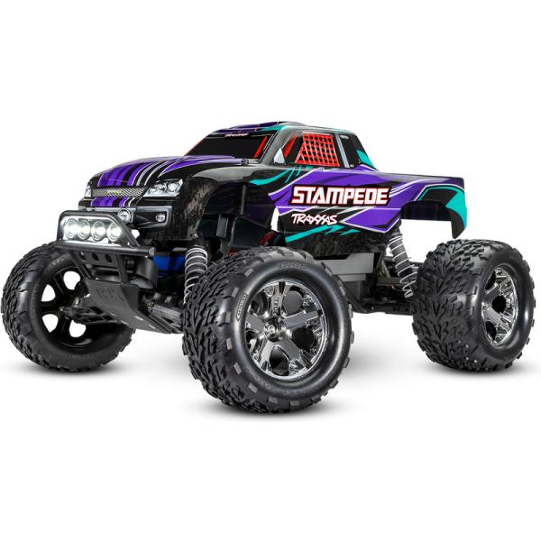 Traxxas Stampede 1:10 RTR fialový s LED osvětlením