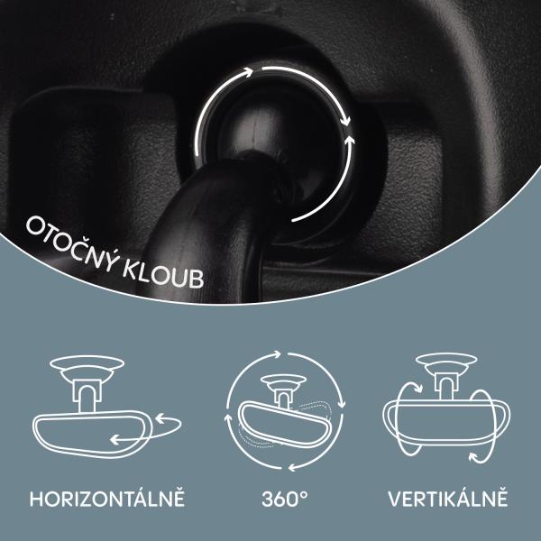 Malé zpětné zrcátko DELUXE, Black (obrázek 6)