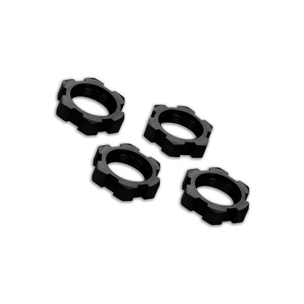 Traxxas matica kolesa 17mm hliníková čierna (4)