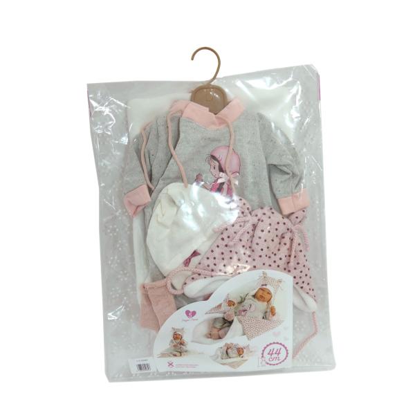 Llorens M844-60 oblečení pro panenku NEW BORN velikost 43-44 cm