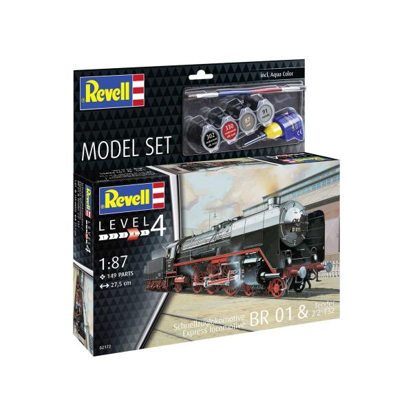 ModelSet lokomotiva 62172 - Express Lokomotiva BR01&Tender 2'2' T32 (1:87)