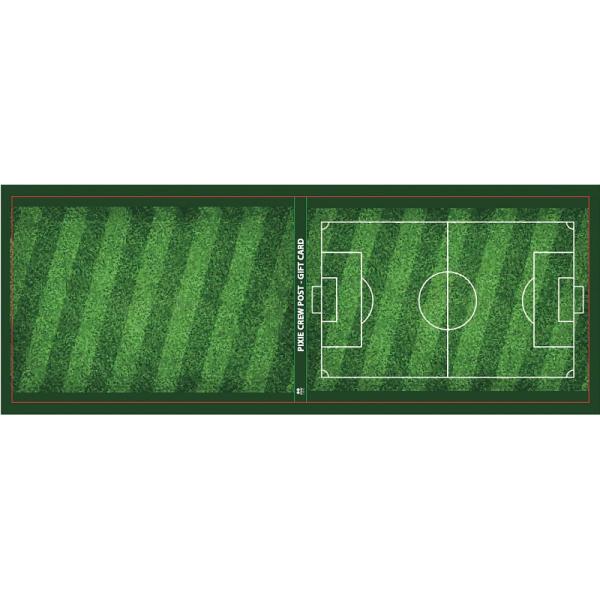 PIXIE CREW pohlednice a přání s dárkem uvnitř – Fotbal