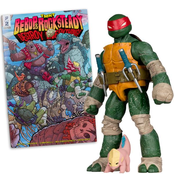 McFarlane figura con fumetto Teenage Mutant Ninja Turtles Raphael 5in Action