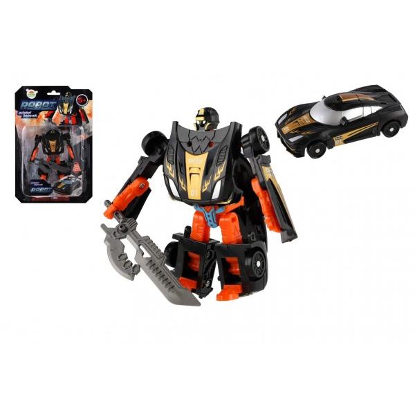 Transformer auto/robot plast 14cm černý, 17x26x6cm (obrázek 5)